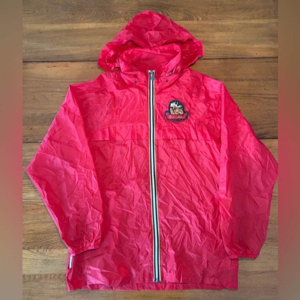 Vintage K-Way Jacket 80s Moosehead Brewery Patch Large